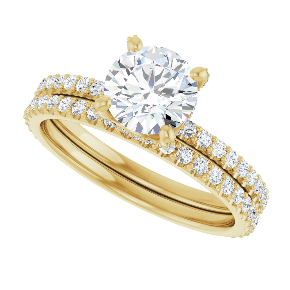 
                  
                    14K Yellow Round 1 ct Engagement Ring
                  
                