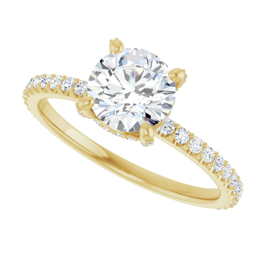 
                  
                    14K Yellow Round 1 ct Engagement Ring
                  
                