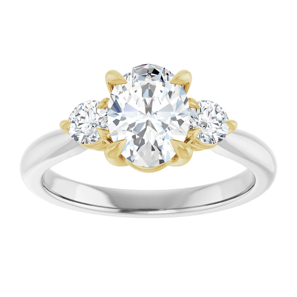 
                  
                    14K White/Yellow Oval 1 ct Engagement Ring
                  
                