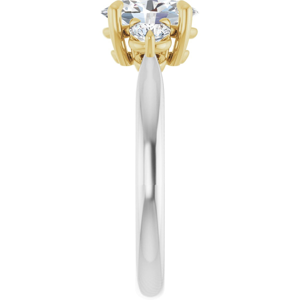 
                  
                    14K White/Yellow Oval 1 ct Engagement Ring
                  
                