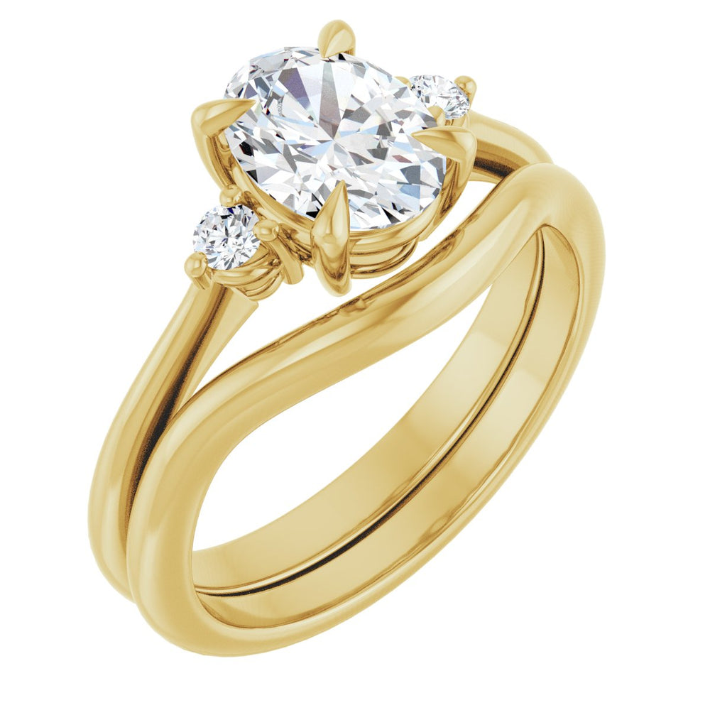 
                  
                    14K Yellow Oval 1 ct Engagement Ring
                  
                