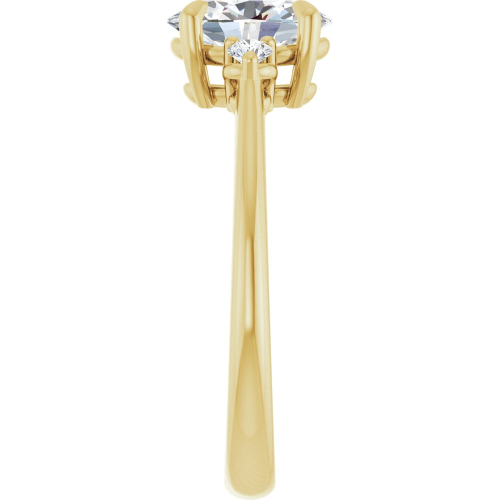 
                  
                    14K Yellow Oval 1 ct Engagement Ring
                  
                