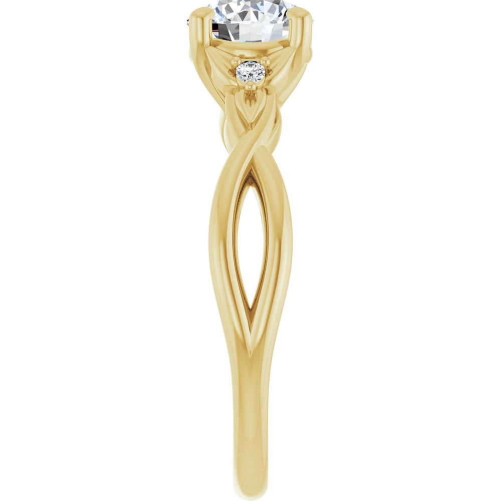 
                  
                    14K Yellow Round 1 ct Engagement Ring
                  
                