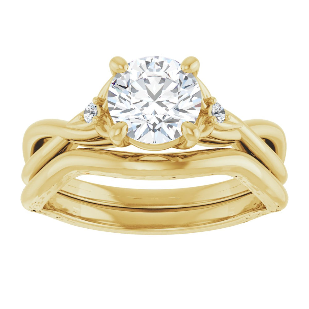 
                  
                    14K Yellow Round 1 ct Engagement Ring
                  
                