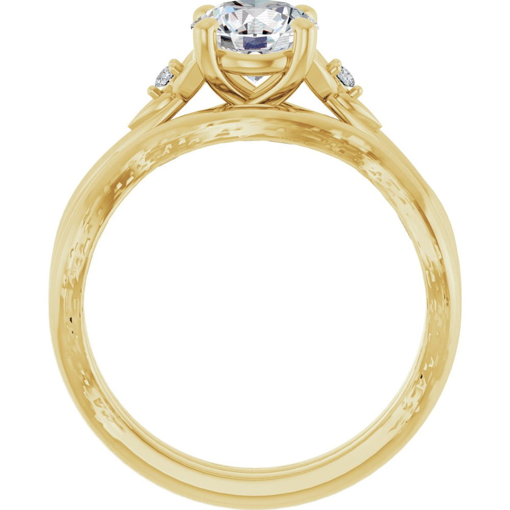 
                  
                    14K Yellow Round 1 ct Engagement Ring
                  
                