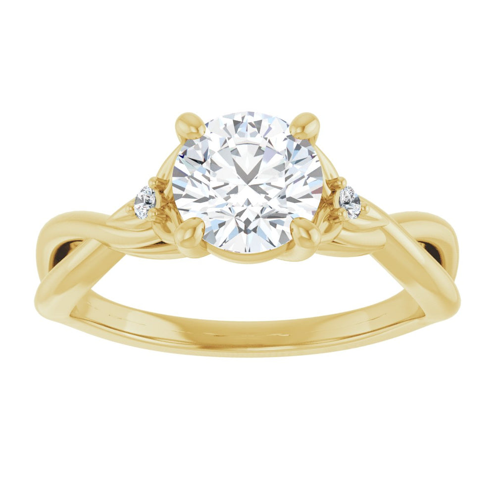 
                  
                    14K Yellow Round 1 ct Engagement Ring
                  
                