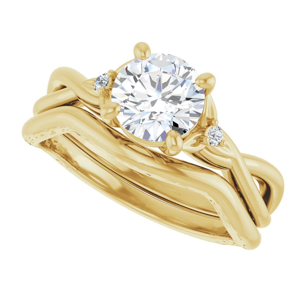 
                  
                    14K Yellow Round 1 ct Engagement Ring
                  
                