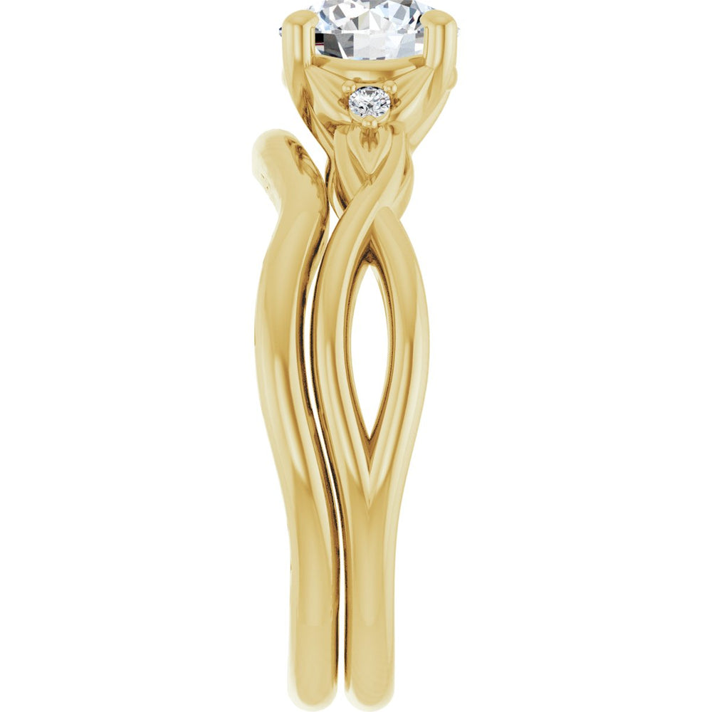 
                  
                    14K Yellow Round 1 ct Engagement Ring
                  
                