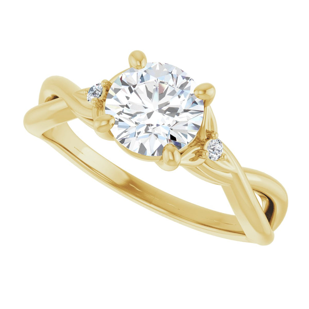 
                  
                    14K Yellow Round 1 ct Engagement Ring
                  
                