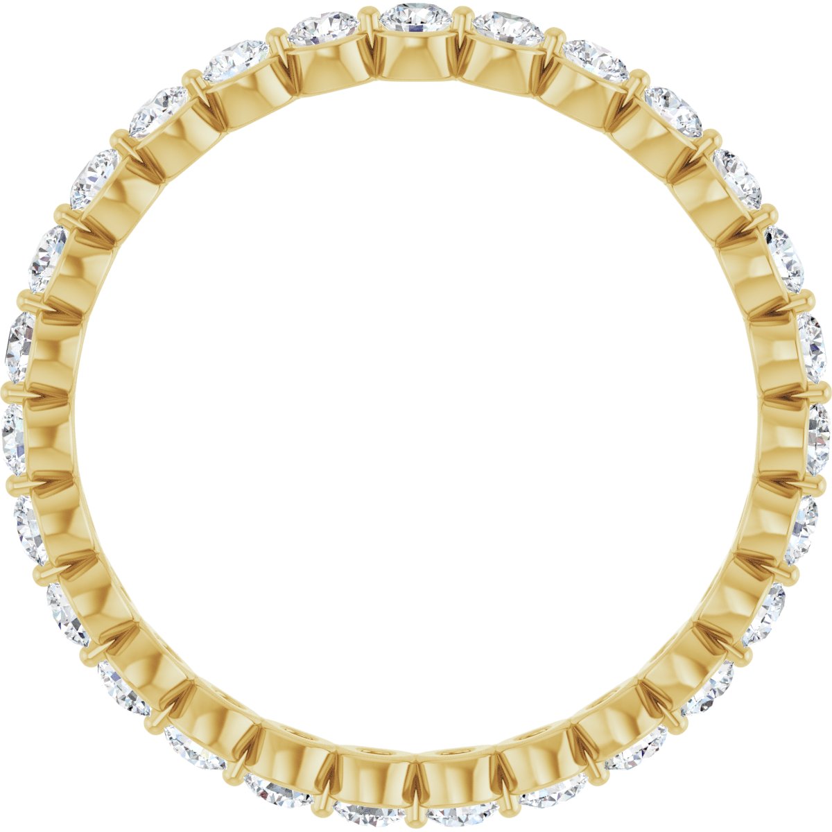 14K Yellow Gold 3/4 CTW Natural Diamond Eternity Band