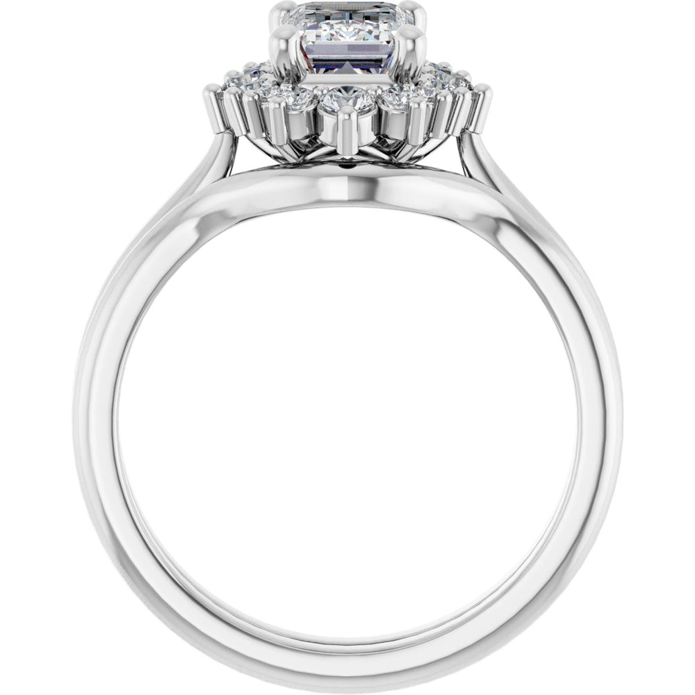 
                  
                    14K White Emerald 1 1/4 ct Engagement Ring
                  
                