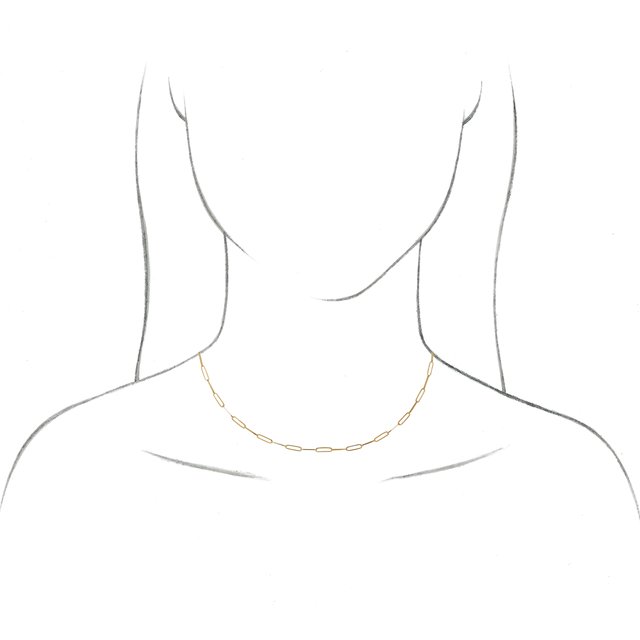 14K Yellow Gold 2.6 mm Paperclip-Style 18