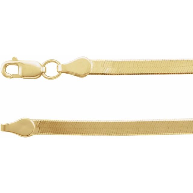 14K Yellow Gold 2.8 mm Flexible Herringbone 16