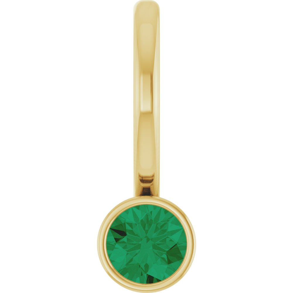 14K Yellow Lab-Grown Charm/Pendant