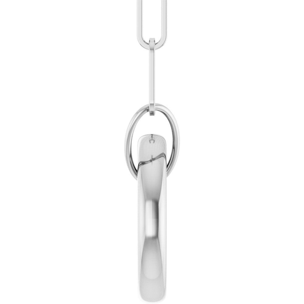 
                  
                    Sterling Silver Circle Charm 18" Necklace
                  
                