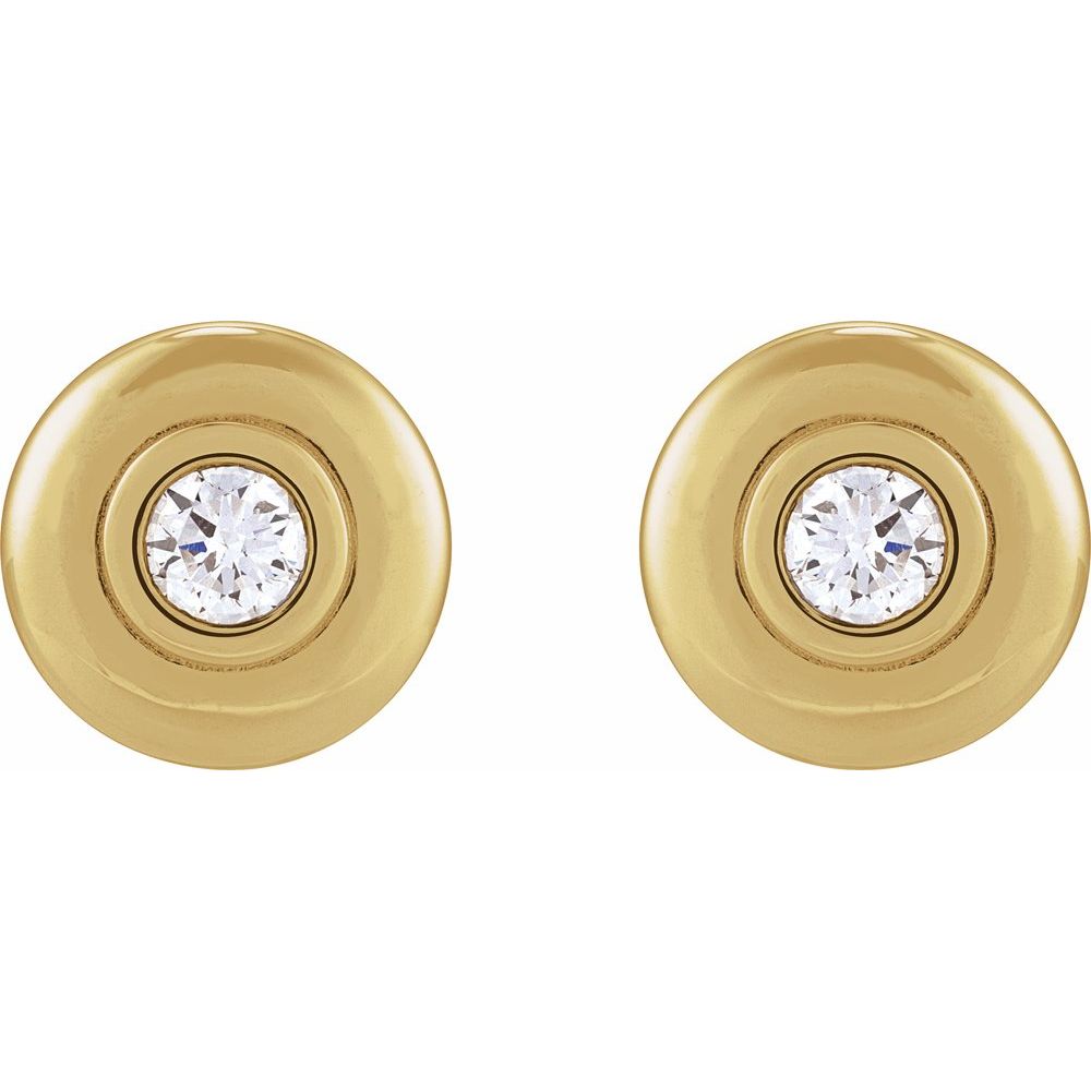 14K Yellow 1/2 CTW Lab-Grown Diamond Earrings