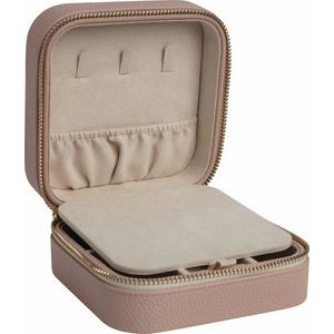 Blush Jewelry Travel Case with Mirror