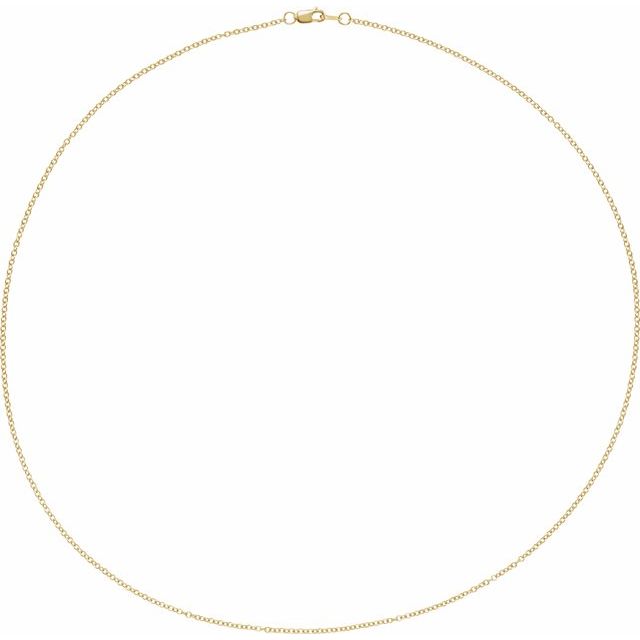 1.5 mm Cable Chain in 14K Yellow Gold, 18 Inches — view 2