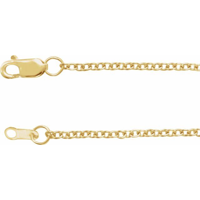 1.5 mm Cable Chain in 14K Yellow Gold, 18 Inches