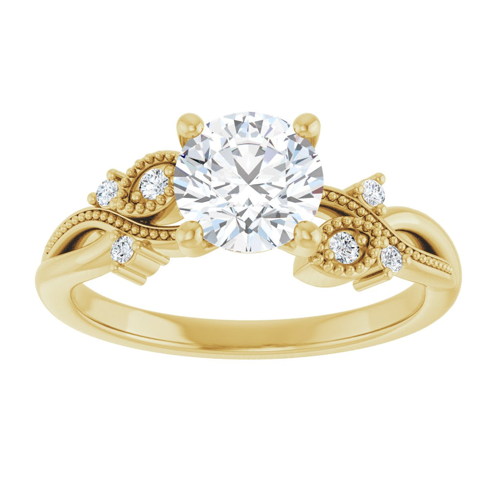 
                  
                    14K Yellow Round 1 ct Engagement Ring
                  
                
