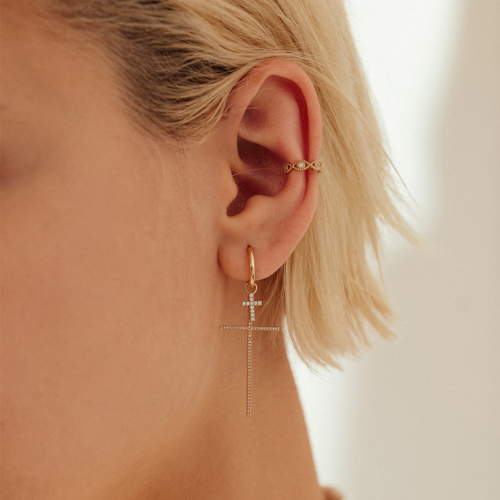 
                  
                    ANNA | Yellow Gold Single Huggie Hoop
                  
                