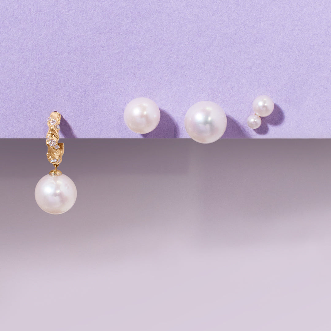LUNARA |7.5-8MM Pearl Single Stud Earring