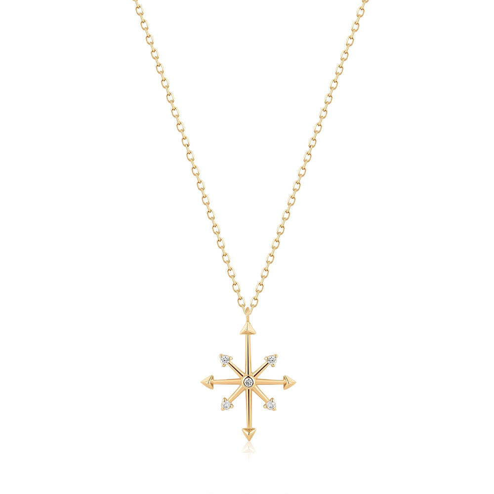 
                  
                    CANDIE | Diamond Octagram Star Necklace
                  
                