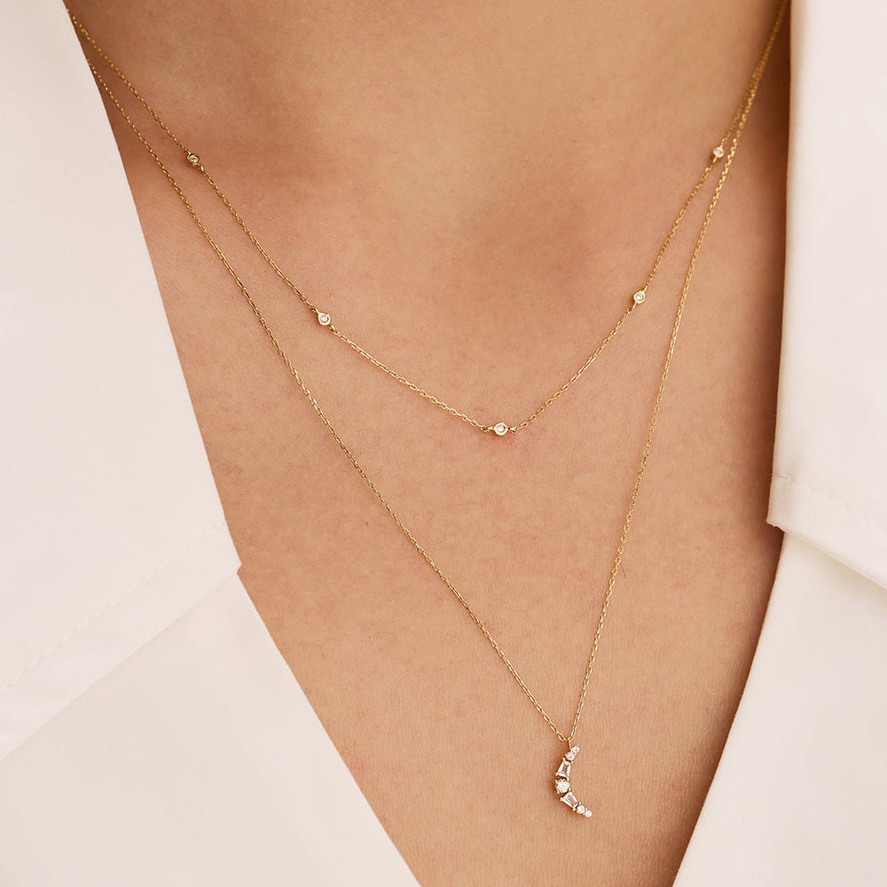 
                  
                    PHOENIX | White Sapphire Necklace
                  
                