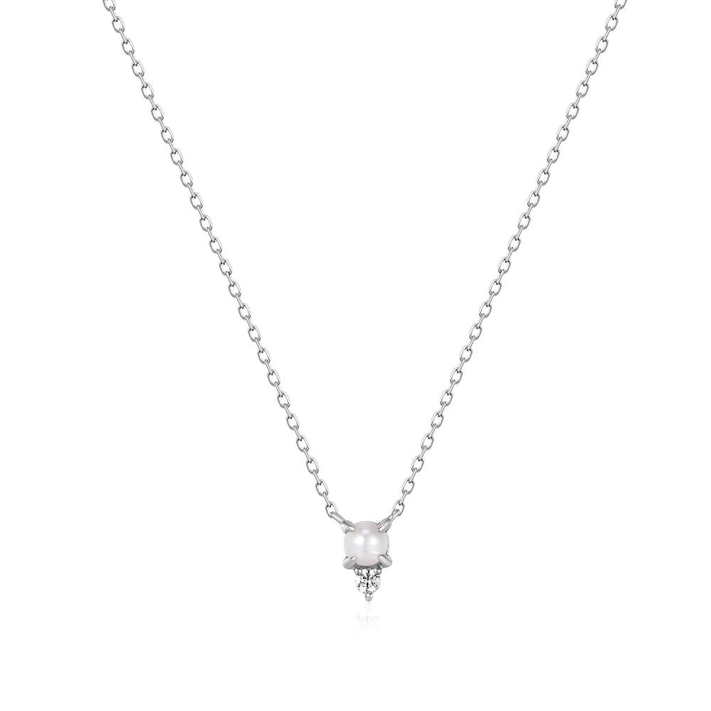 
                  
                    TALIA | White Pearl & White Sapphire Necklace
                  
                