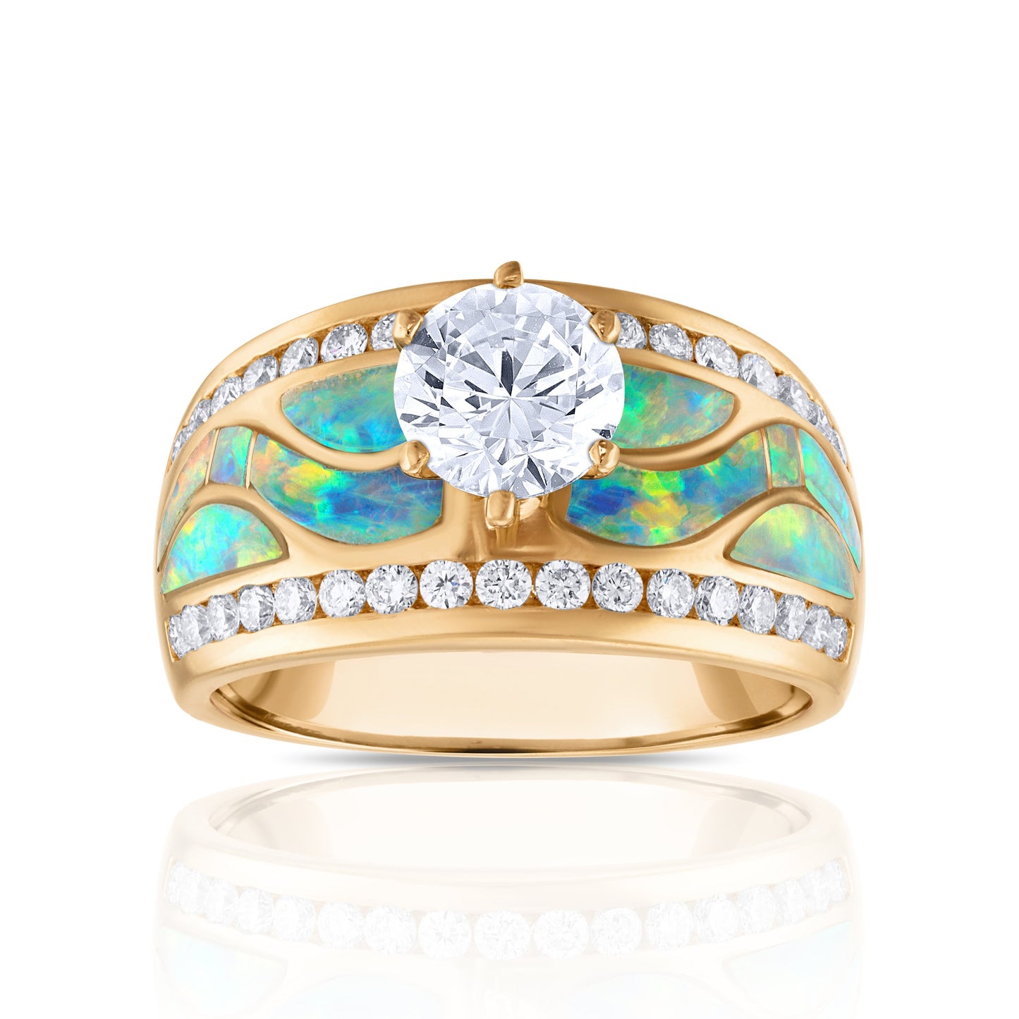 Australian Opal Azure Majesty Ring