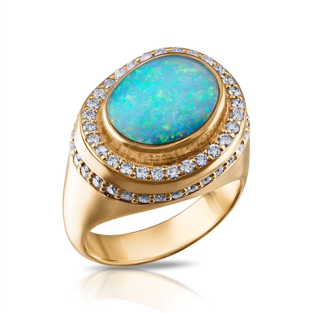 Australian Opal Luminary Ring