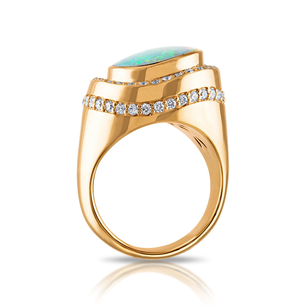 
                  
                    Australian Opal Luminary Ring
                  
                