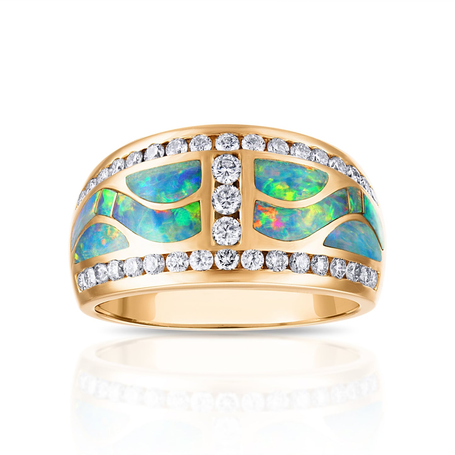 Australian Opal Regal Horizon Ring