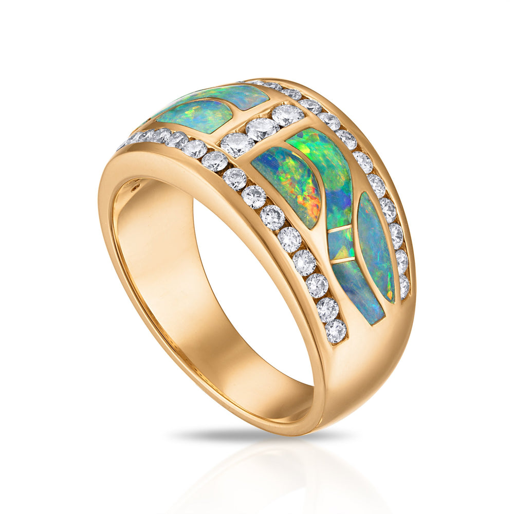 Australian Opal Regal Horizon Ring