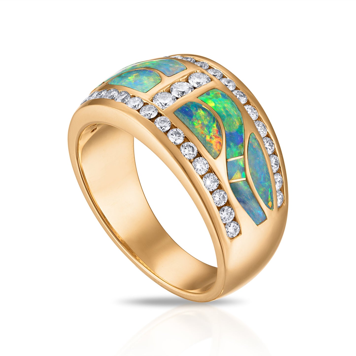 Australian Opal Regal Horizon Ring