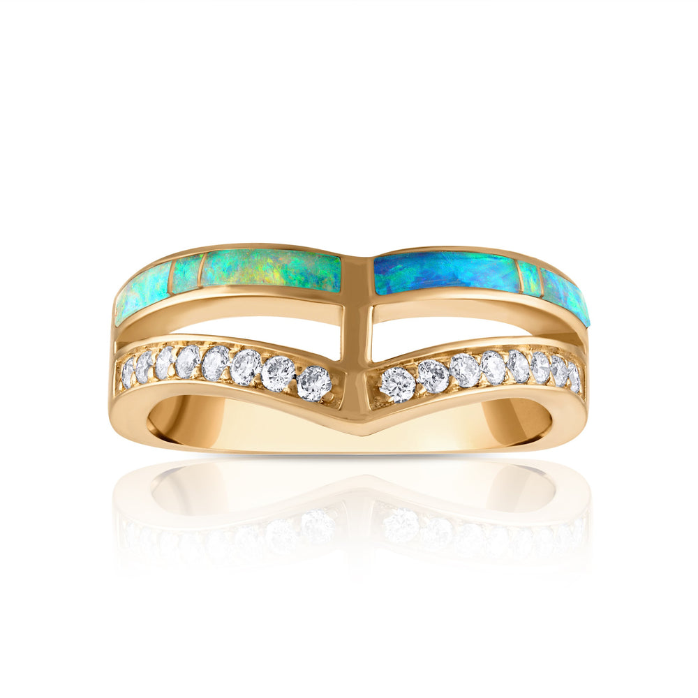 Australian Opal Golden Passage Ring