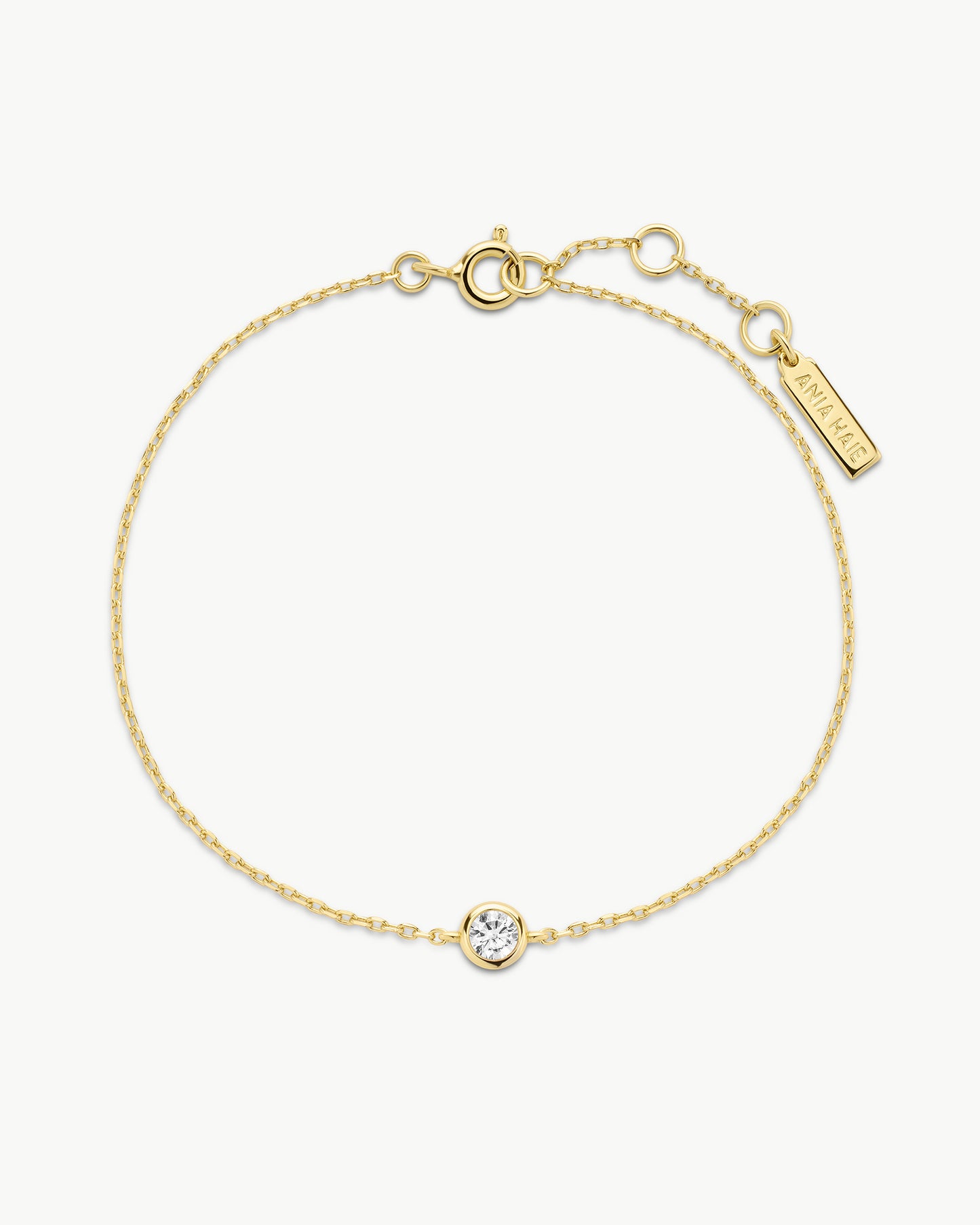 Gold Just You Solitaire Bracelet