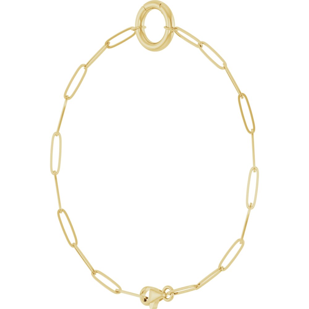 14K Yellow Charm 7" Bracelet
