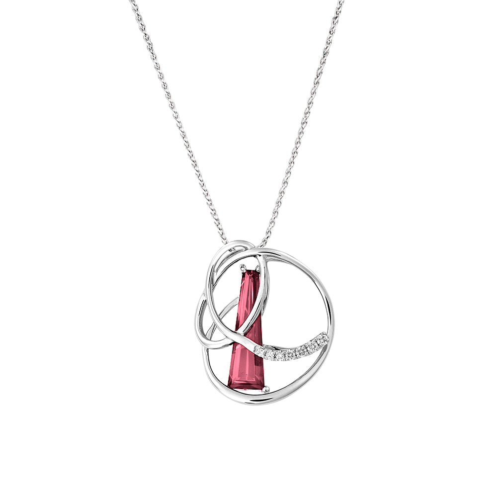 
                  
                    Silver Initial A-Z Gemstone Pendant
                  
                