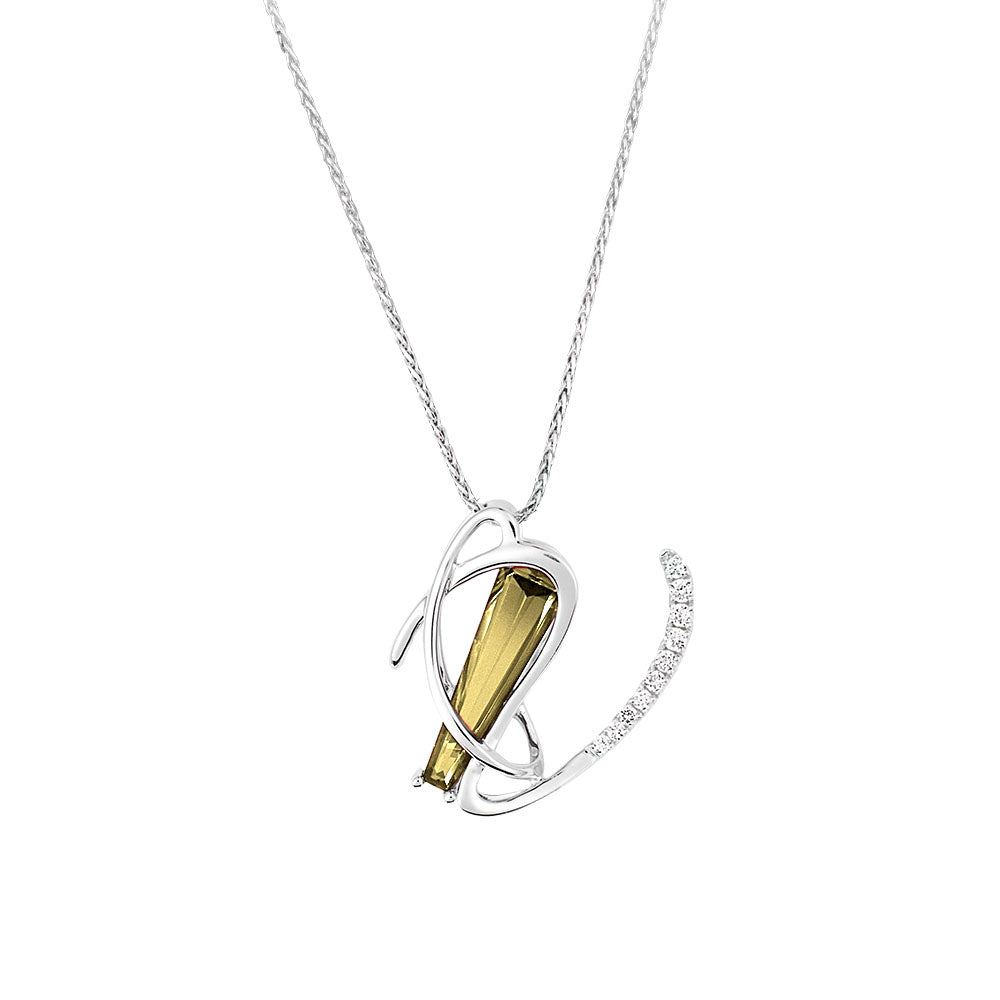 
                  
                    Silver Initial A-Z Gemstone Pendant
                  
                