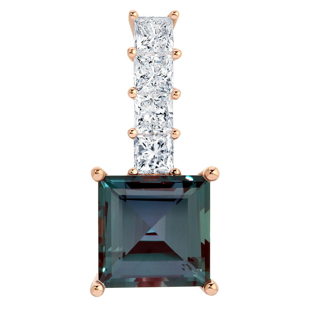Alexandrite & Diamond Pendant(PENDANT ONLY)