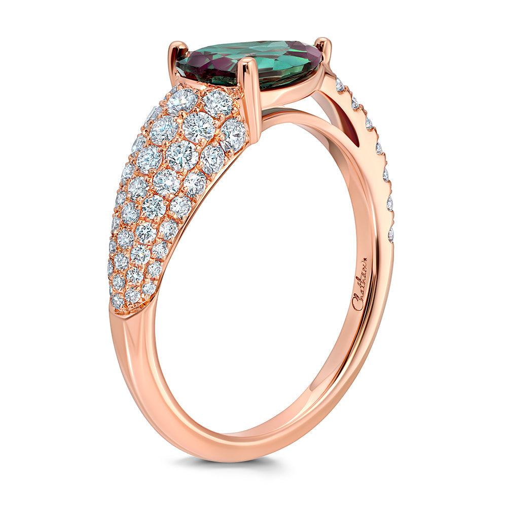Alexandrite & Diamond Ring