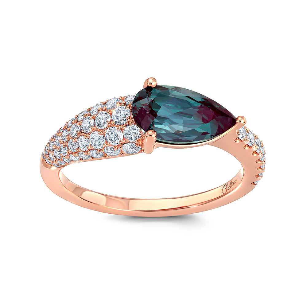 Alexandrite & Diamond Ring
