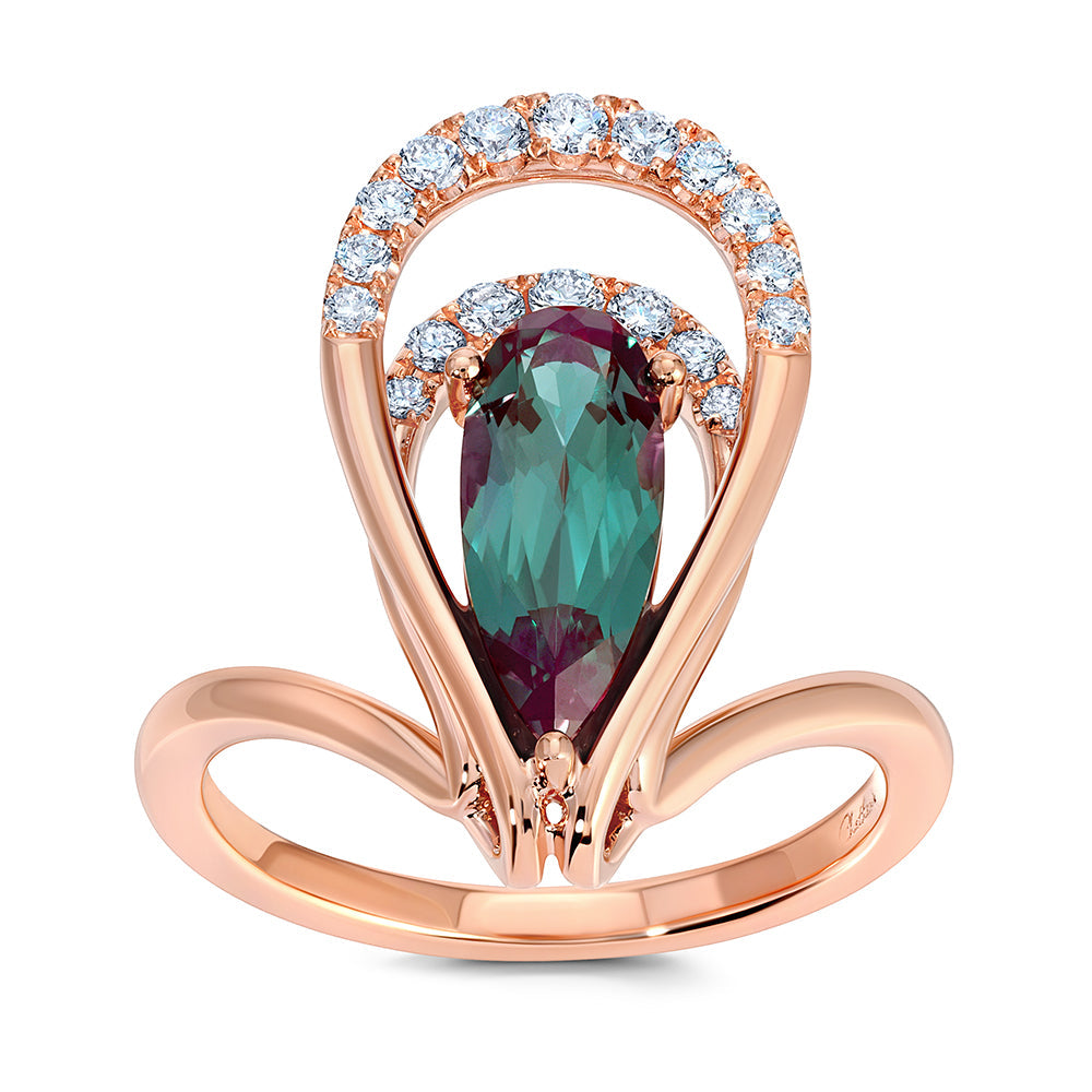 Alexandrite & Diamond Ring