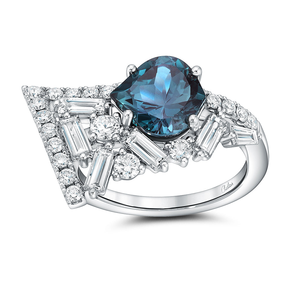Alexandrite & Diamond Ring