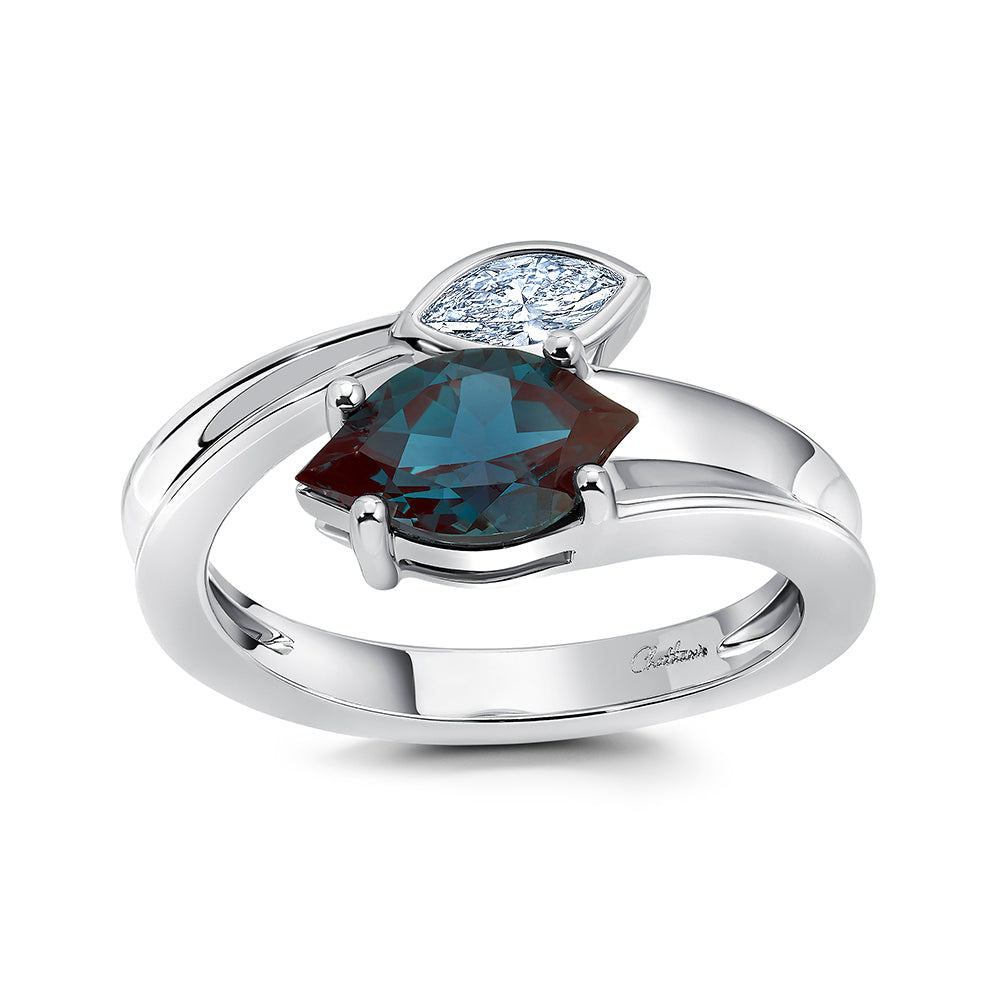 Alexandrite & Diamond Ring