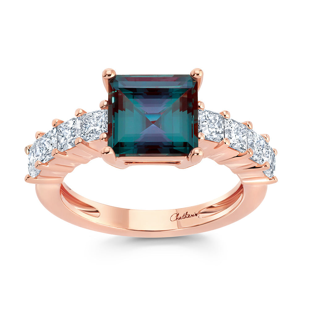 Alexandrite & Diamond Ring