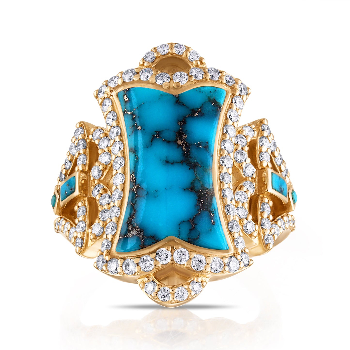 Kingman Turquoise Empire Blue Ring