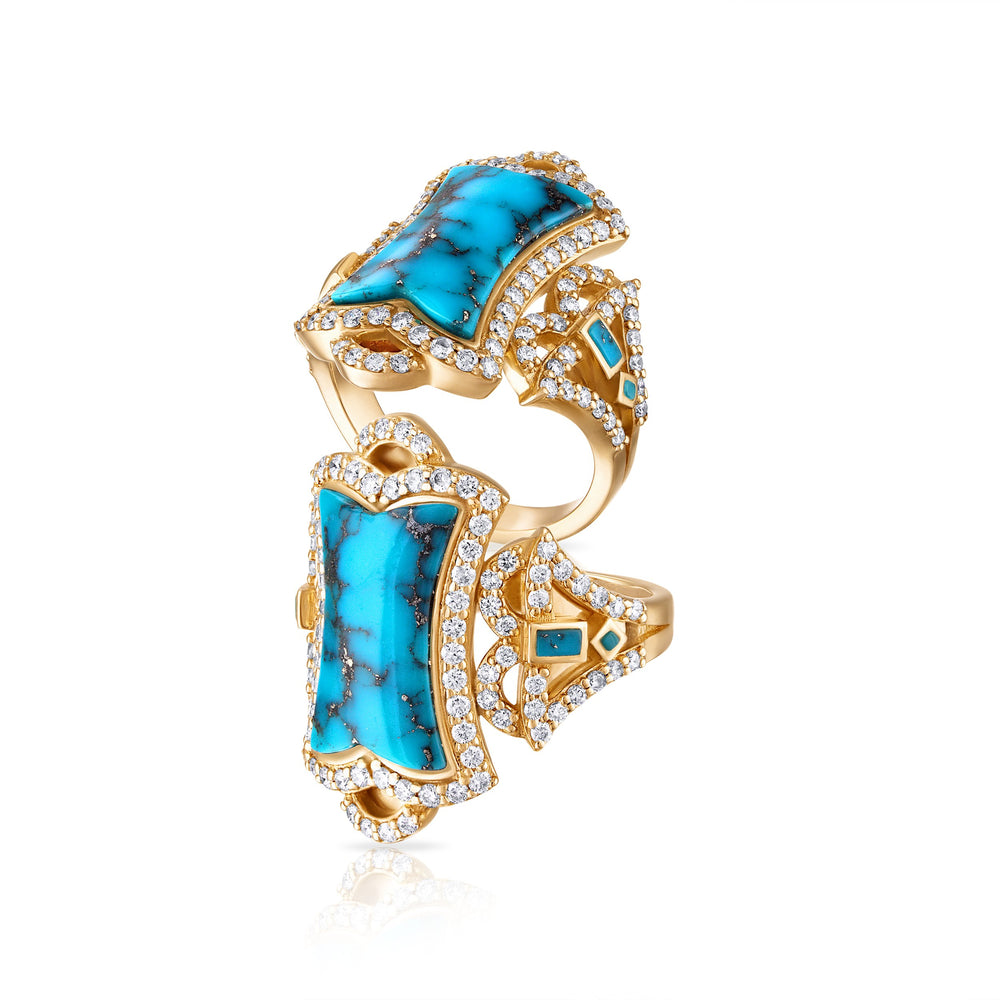 
                  
                    Kingman Turquoise Empire Blue Ring
                  
                