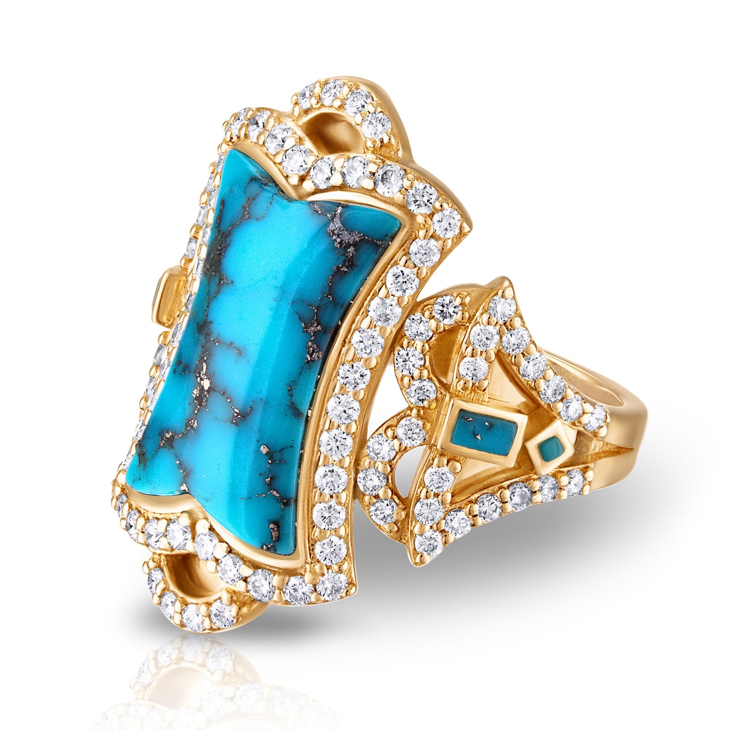 Kingman Turquoise Empire Blue Ring